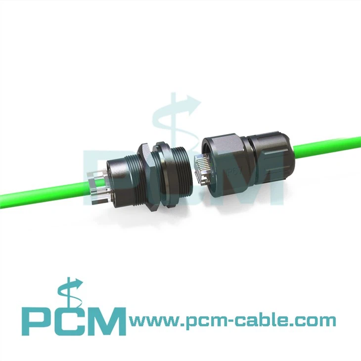 IP67 RJ45 Τροφοδοσία μέσω συζεύκτη