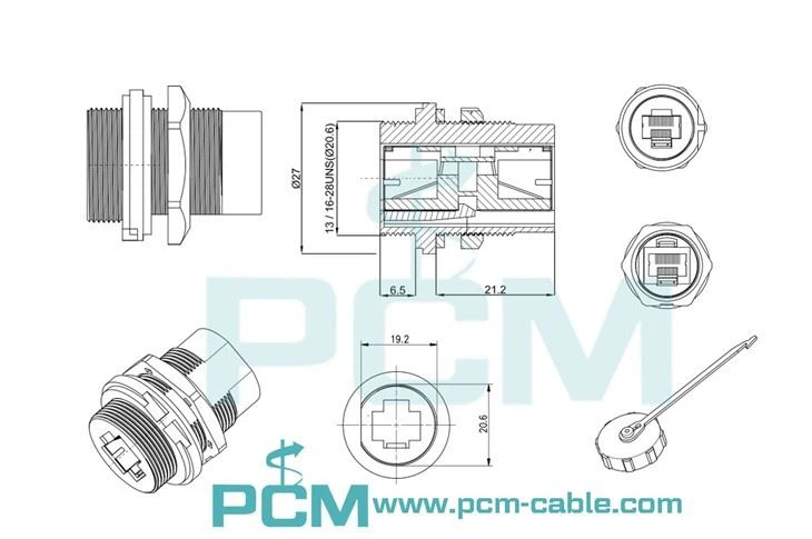 RJ45 chassis connector