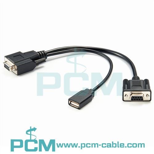 DB9 σε DB9 και καλώδιο προσαρμογέα USB