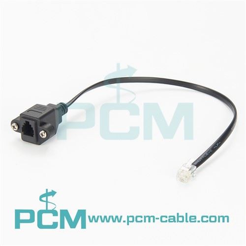 Βάση πίνακα καλωδίου τηλεφώνου RJ9 αρσενικό σε θηλυκό