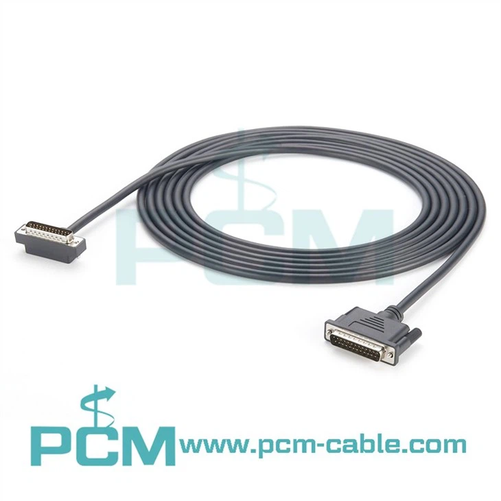 Low Profile space saving Parallel DB25 Panel-Mount Extension cable