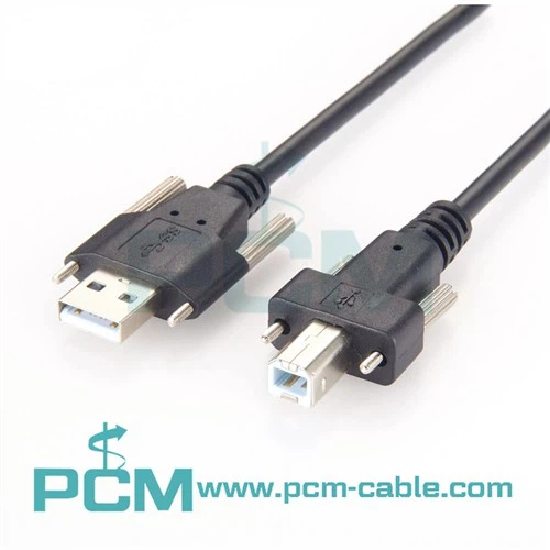 Κλείδωμα με βίδα USB 2.0 Καλώδιο υψηλής ταχύτητας A σε B