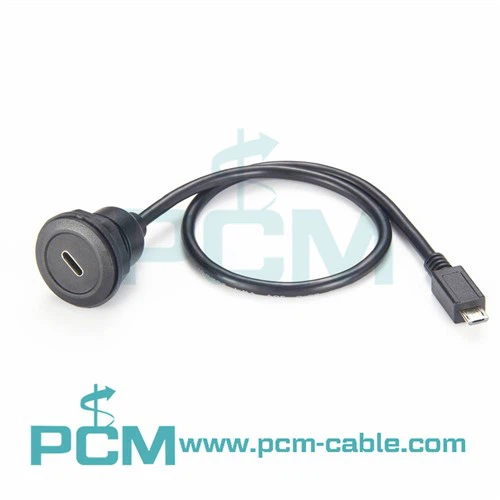 Καλώδιο βάσης αρσενικού πίνακα USB3.1 Type-C Female σε Micro USB Type-B