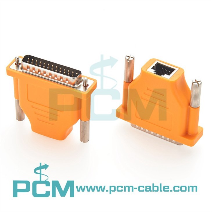 Cisco CAB-25AS-MMOD 74-0458-01 DB25 Male To RJ45 Female Modem Adapter