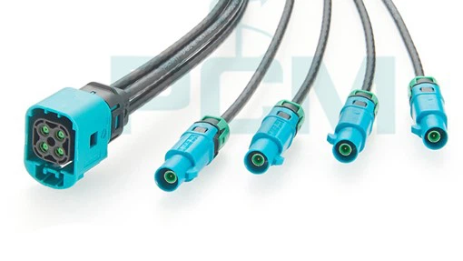 MATE-AX to Fakra Cable Assembly TE Connectivity Original Connectors PCM-ZC-0035 MATE-AX to Fakra Cable Assembly TE Connectivity Original Connectors PCM-ZC-0035
