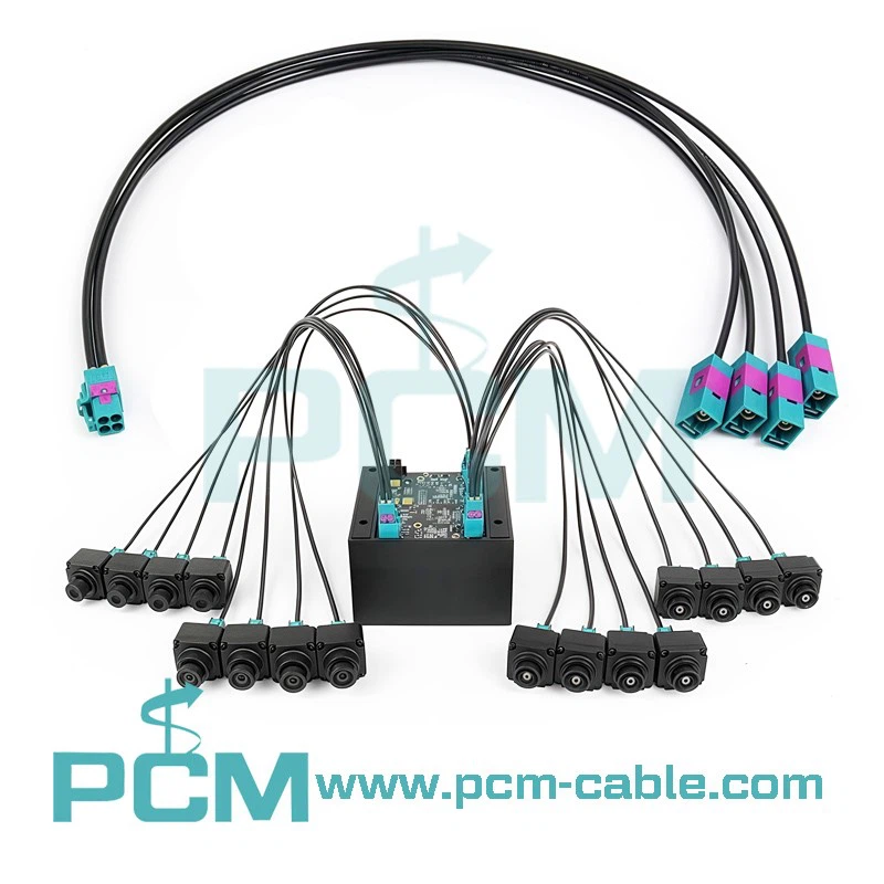GMSL cable for NVIDIA Jetson GMSL camera Quad Fakra Cable GMSL cable for NVIDIA Jetson GMSL camera Quad Fakra Cable