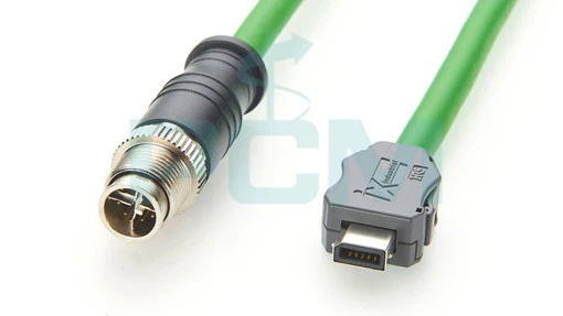 ix Industrial Category 6a Serial Cable ix B Key to M12 X-Code Male Cable ix Industrial Category 6a Serial Cable ix B Key to M12 X-Code Male Cable