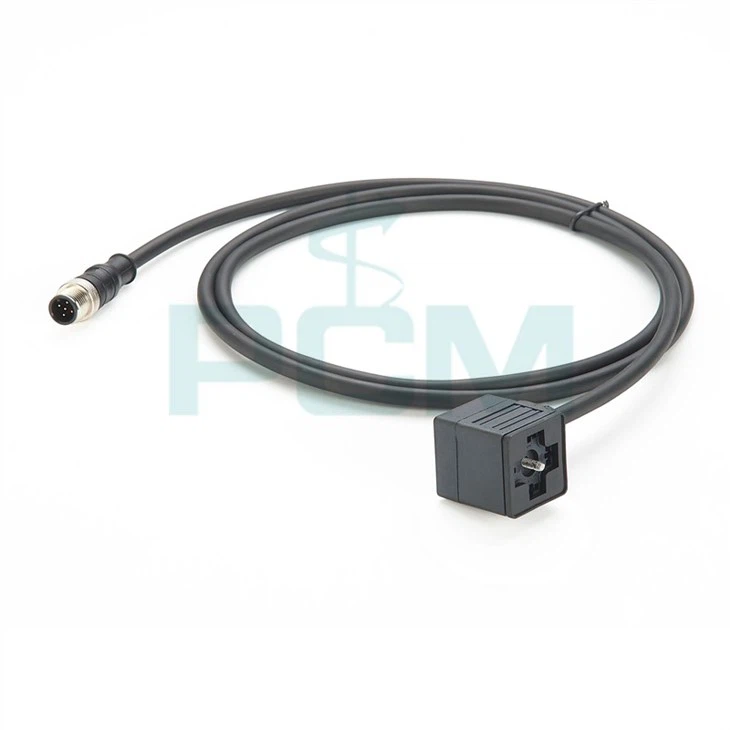 M12 to Valve Type A DIN connector cable