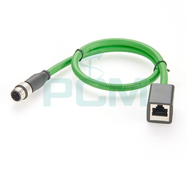 Profinet M12 to RJ45 cable