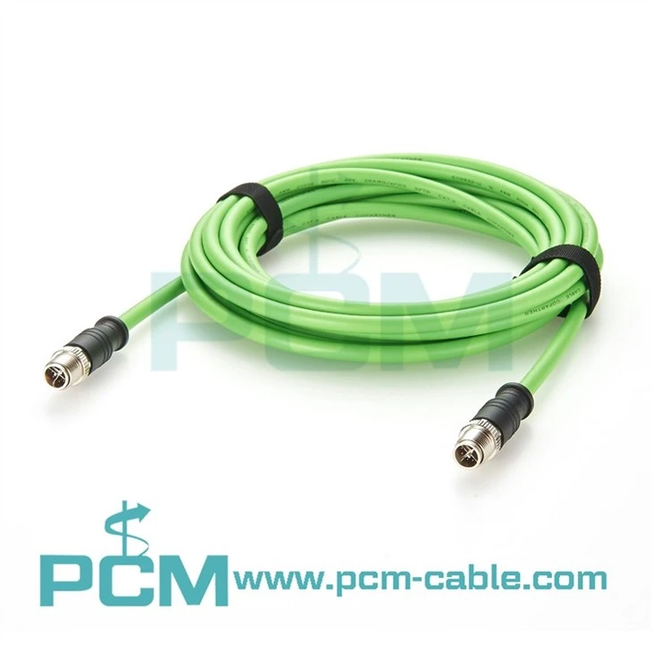 M12 X Code Male ProfiNET EtherNET Cable M12 Connector X Coded