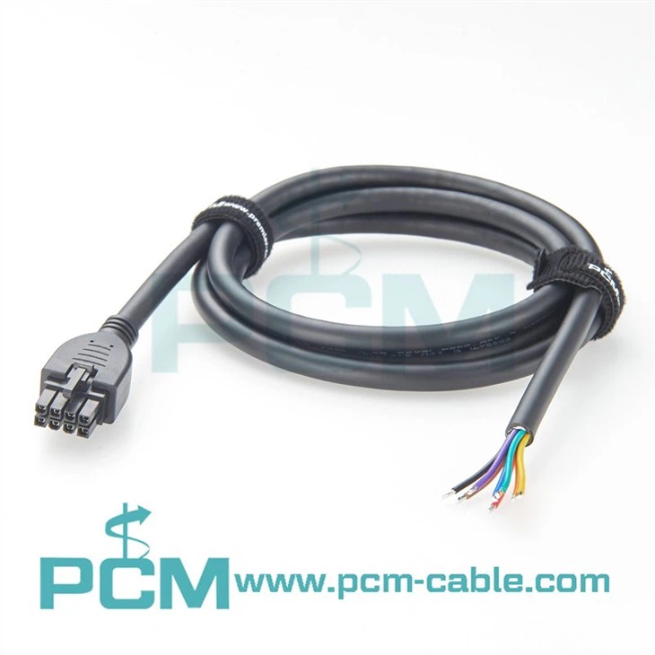 Customizable Mini-Fit Jr. 8-Pin Overmolded Cable  Open-End Termination for OEM Harness
