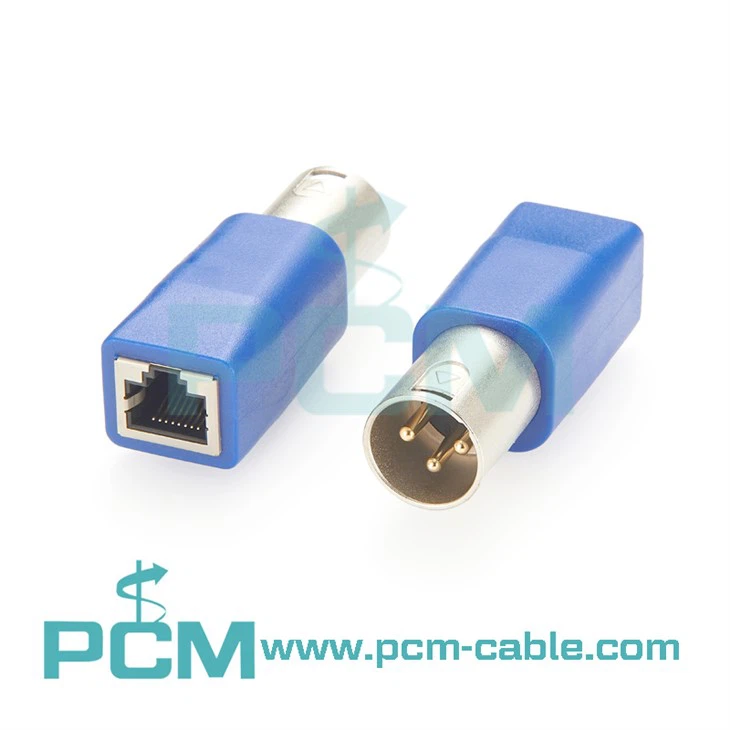 RJ45 Ethernet σε 3 ακροδέκτες XLR DMX θηλυκό αρσενικό προσαρμογέα