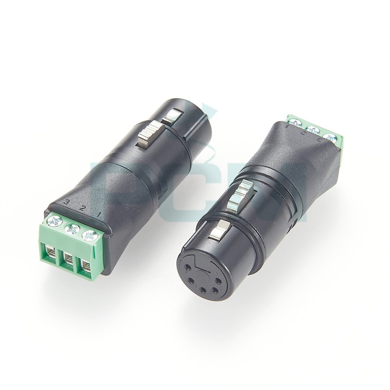 5 Pin DMX XLR to screw terminal adapter 5 Pin DMX XLR to screw terminal adapter