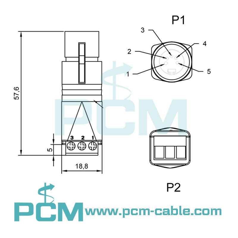 5 pin DMX XLR connector for lighting 5 pin DMX XLR connector for lighting