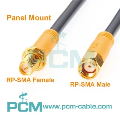 RP-SMA Female Bulkhead To RP-SMA Male RG58 WiFi καλώδιο επέκτασης