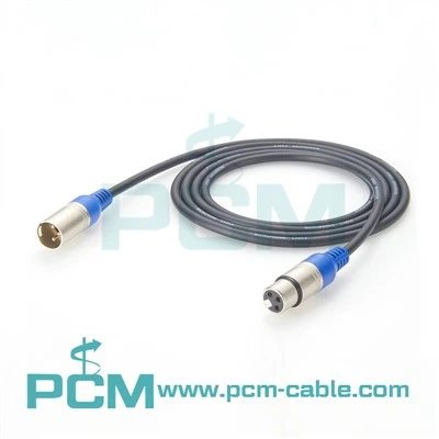 XLR 3 καρφίτσες αρσενικό σε θηλυκό καλώδιο επέκτασης μικροφώνου DMX512 καλώδιο