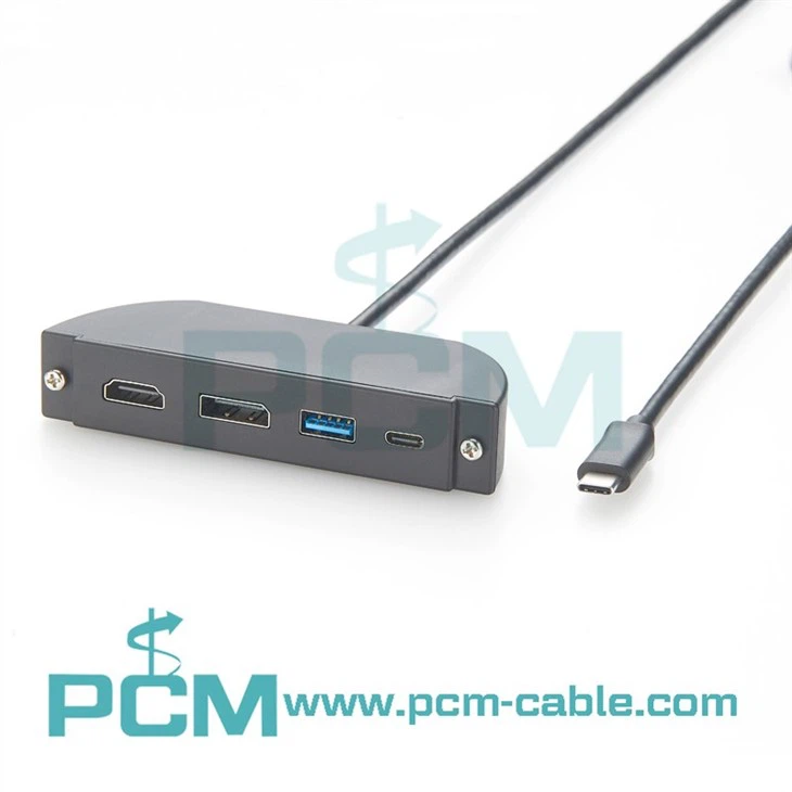 USB-C Panel Hub for Dual Video Output and High-Speed USB Connectivity